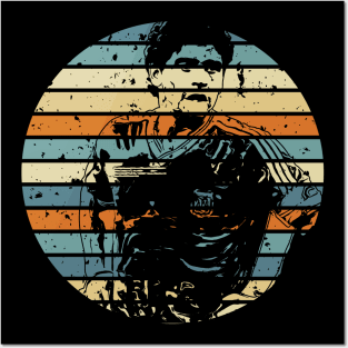 Diego maradona, circle vintage retro 1978 Posters and Art